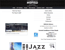 Tablet Screenshot of cityofmidfield.com